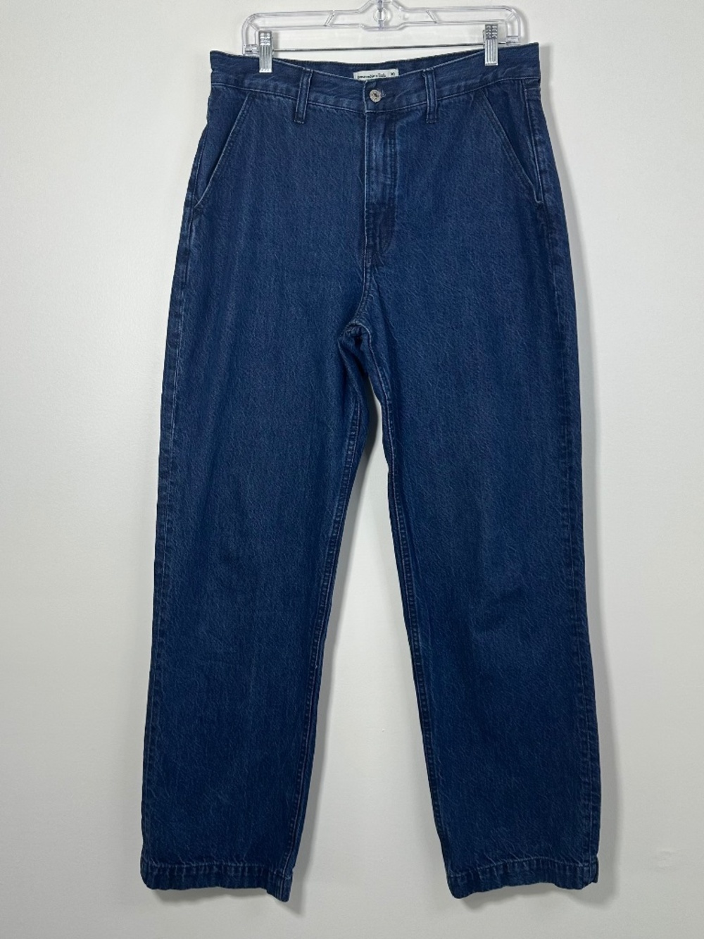 Abercrombie & Fitch Women's Size 30/10Long The Loose High Rise Dark Denim Jeans